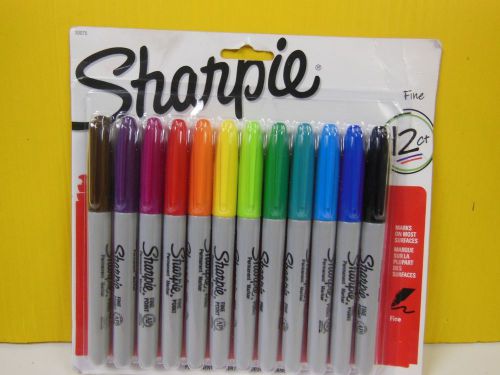 Sharpie 12 Count Fine Tip Assorted Colors