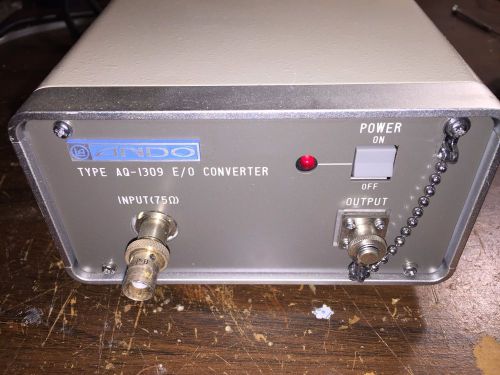 Ando AQ1309 E/O Electrical to Optical Converter Standalone unit 75ohm input