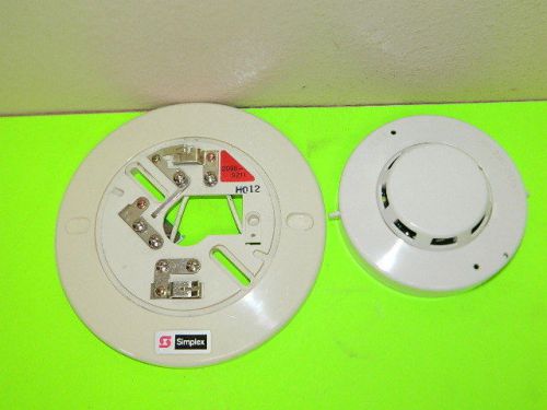 Simplex 2098-9201 smoke detector with 2098-9211 base (50+ aval) ship same/next for sale