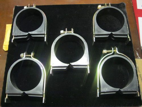 LOT of (5) Thomas &amp; Betts Superstrut Cushioned Clamps A716 3-1/8&#034; GOLDGALV