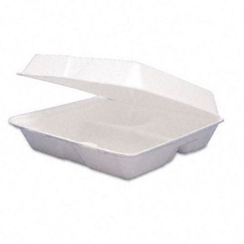 Dart DRC85HT3 Bowls, 3-Compartment Foam Container, Hot Cold Food Storage Pack of