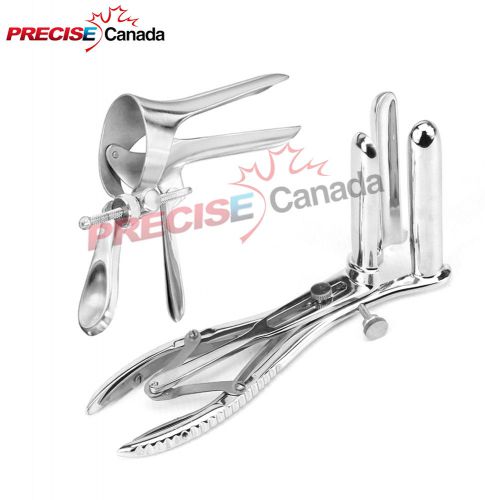 CUSCO VAGINAL SPECULUM (LARGE) + 3 PRONG MATHIEU ANAL SPECULUM GYNECOLOGY INS