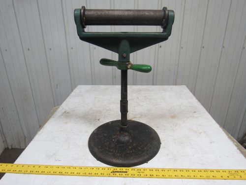 WF Wells M234 12&#034; Wide Material Roller Support Stand Vintage Cast Iron