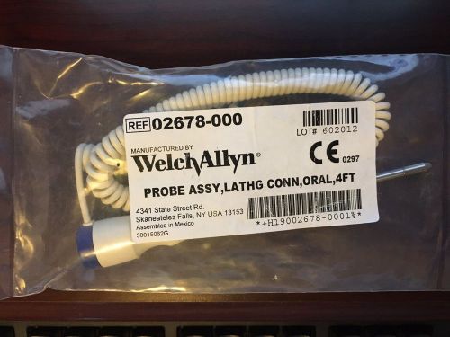 Welch Allyn Probe Assy, Oral, 4 FT New in Package Ref# 02678-000