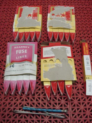 Lot of 5 Kearney FitAll Fuse Link KS 30A CAT. 21030 Cooper Power Systems  NEW