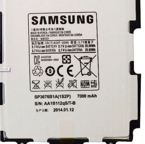 Lot of Dock Connector Charging Port Flex 7000mAh Battery Samsung Galaxy Tab 2