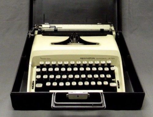 Remington sperry-rand personal-riter cream typewriter for sale