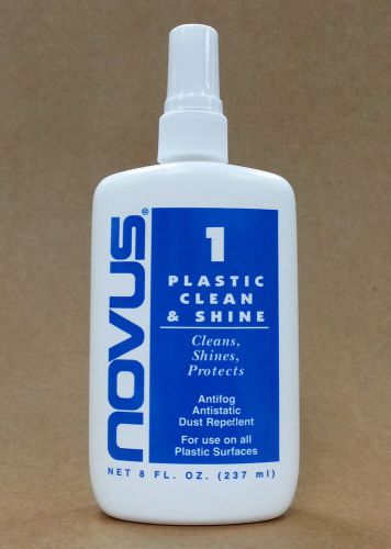Novus #1 plastic clean &amp; shine 8oz bottle - cleaner, resists fog and dust for sale