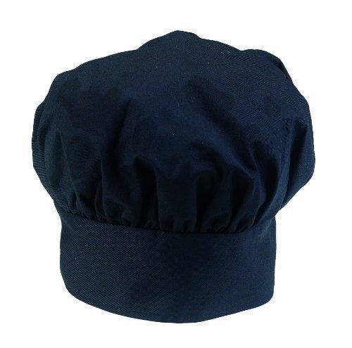 Ritz pro series adjustable black chef&#039;s hat, one size fits all for sale