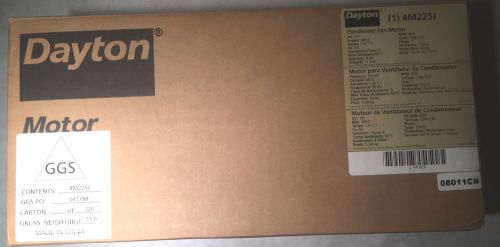 New dayton condenser fan motor 1/6 hp 825 rpm 208-230 volts single phase for sale