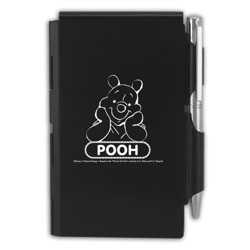 Pocket notes - mini engraved notepad with pen - disney - winnie the pooh for sale