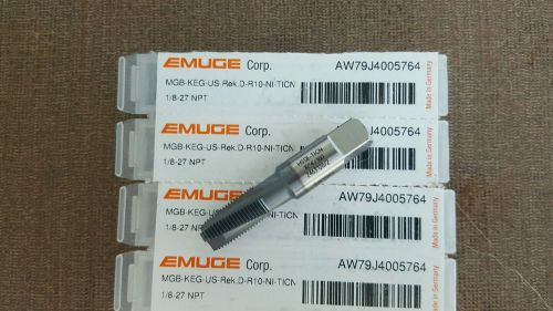 Emuge taps 1/8-27 npt pipe tap for sale