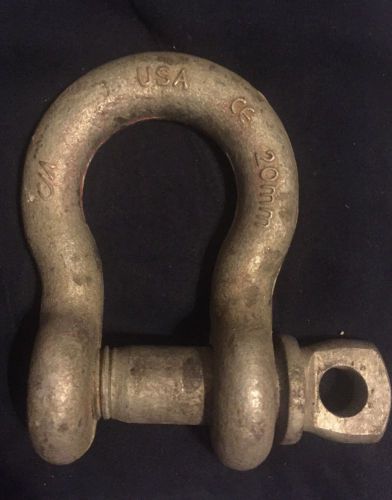 *cm * anchor shackle - bolt type  3/4&#034; *  wll - 6 1/2 ton! made in usa for sale