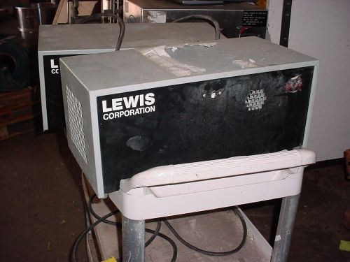 two lewis corp ultrasonic cleaners with heat and cooling capable
