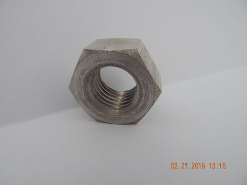 1&#034;-8 SOLID ALUMINUM FINISHED HEX NUTS .. 2 pcs. NEW