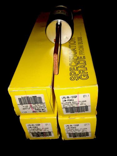 NEW In Box Cooper Bussmann LPS-RK-125SP Low Peak Dual Element Time Delay Fuse