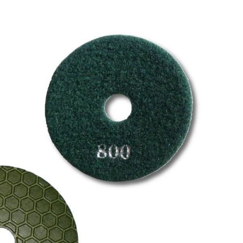 4&#034; Grit 800 Diamond Polishing Pad, DRY For Granite, Stone, Marble Cured Concrete