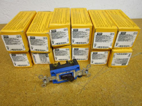Hubbell CS115 TOGGLE SWITCH 15AMP 120/277V NEW (Lot of 12)