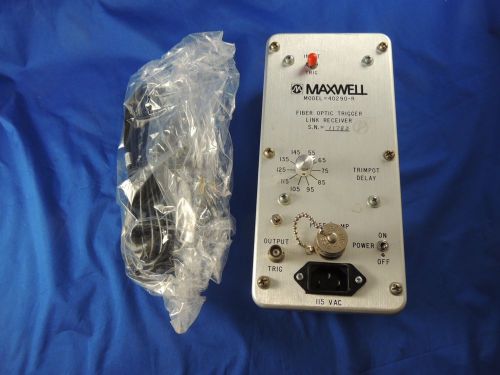 New Maxwell Fiber Optic Trigger Link Receiver Model 40290-R