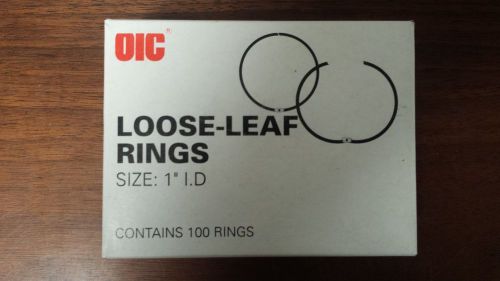 100 1&#034; Loose Leaf Book Rings