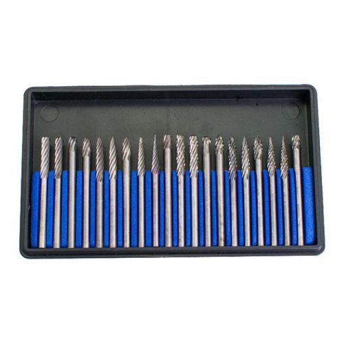 20pcs tungsten carbide rotary burr set 1/8&#034; 3.175mm shank milling cutter reamer for sale
