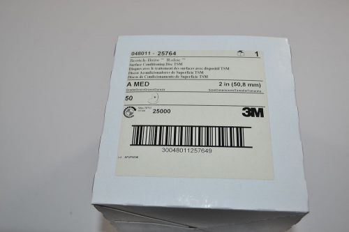50 new 3m scotch brite med roloc surface conditioning disc tsm 2&#034;  wr.15a.b.3-4 for sale
