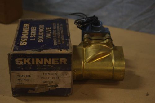Skinner l series inline solenoid valve lb27lb8127 1-1/2 fpt ports 120/60 for sale