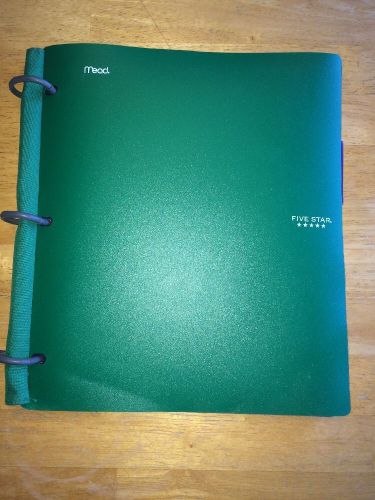 Five Star Flex Green NoteBinder, 1-Inch Capacity, 11.5 x 11 Inches, Notebook and