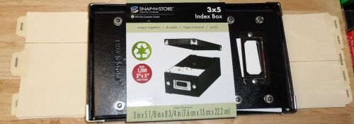 Snap N Store 3 x 5 Index Box With Date Separators NIB!