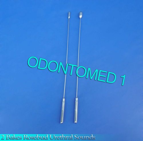 2 Pcs Bakes Rosebud Urethral Sounds 6mm+10mm