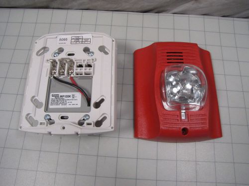 System sensor chsr red chime strobe w/ mp120k mounting plate new for sale