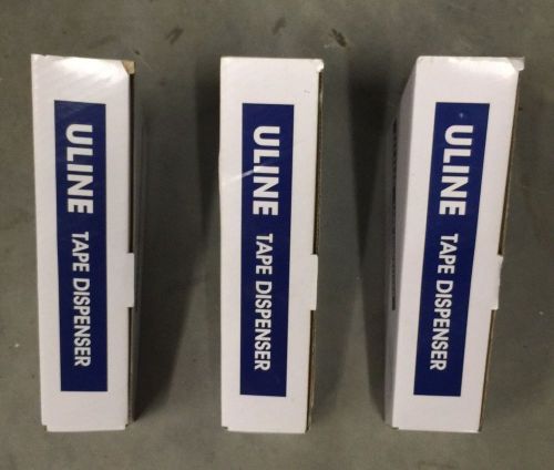 3 new uline 2&#034; inch industrial packing tape gun dispenser side load h-150 h150 for sale