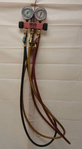 Cps manifold gauges r-410a pro-set gauges with 5 foot hoses !! free shipping !! for sale