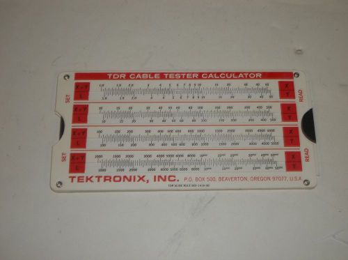 Tektronix 003-1419-00 TDR Cable Tester Calculator