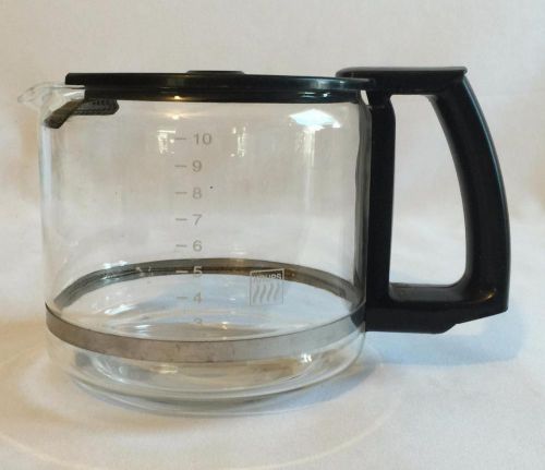 Krups 10 Cup Replacement Coffee Pot Maker Carafe Strainer Germany Black