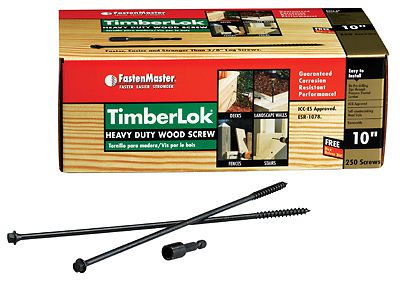 Omg inc - timberlok wood screws, 10-in., 250-pk. for sale