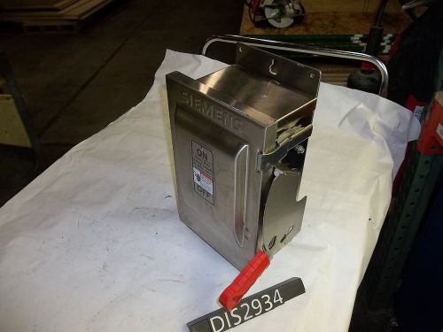 New other siemens 600 volt 30 amp non fused disconnect safety switch (dis2934) for sale