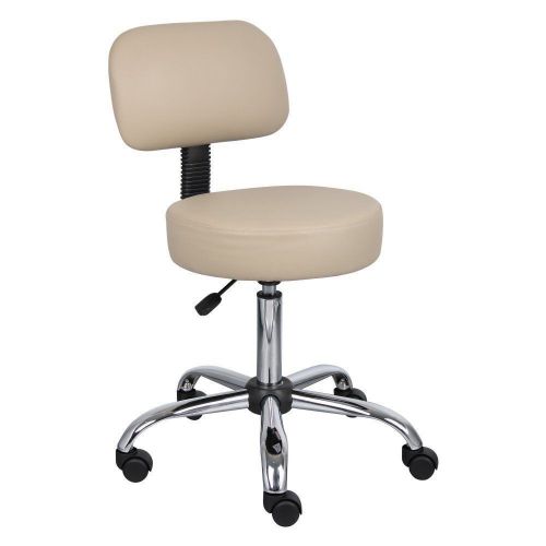Chair with Backrest and wheels Boss Medical Stool  Cushion