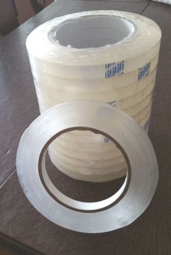 12 Clear Transparent Clear Tape 1/2&#034; x 2,592&#034; (72 yds) , 3&#034; Core Strong