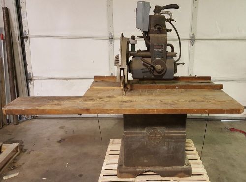 Walker turner 16&#034; radial arm saw, 1950, jones snowflake rare blade guard for sale