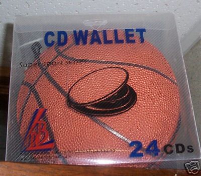 80 SPORTS CD WALLETS - HOLDS 24 CDS EACH - BASKETBALL