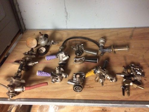 Draft Beer Keg Tap Couplers LOT Used Parts Pieces