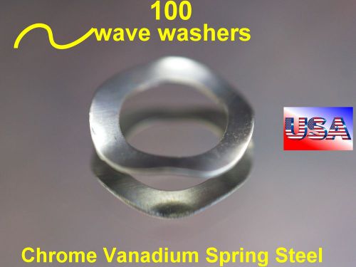 Wave Washer 16 mm x 10 mm. 0.36 mm thick  Chrome Vanadium  100 X Spring Steel
