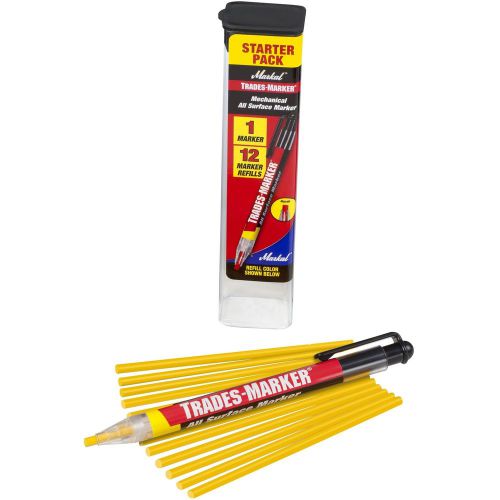 Markal 96131 trades marker (1 holder 12 refills) yellow 12 yellow 1 holder for sale