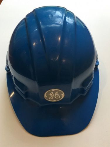 Vintage blue ge hard hat adjustable liner apex safety products for sale