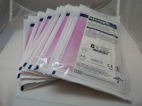 12 Pairs Medline Triumph Surgical Gloves~Sterile~Latex~Powder Free~ Size 8 1/2