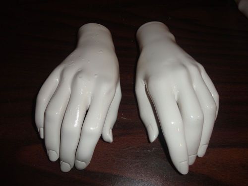 Mannequin Womens Hands Hand Retail Store Display Left&amp;Right Art Project Pair#11