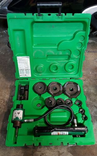 Greenlee 7310SB 1/2&#034; - 4&#034; Slug-Buster Ram and Hand Pump Hydraulic Driver Kit