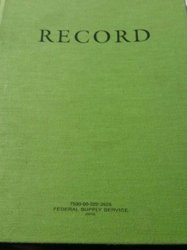 Green Record Book Federal Supply Service