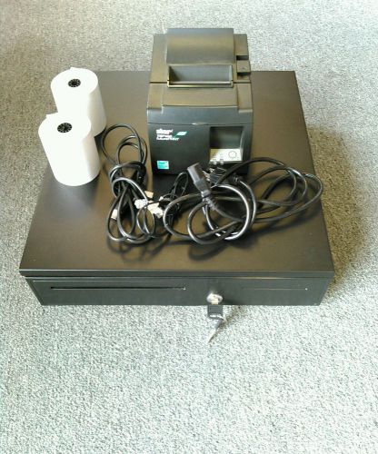 Square Stand Bundle: Star TSP100 TSP143U USB Receipt Printer &amp; Cash Drawer Combo